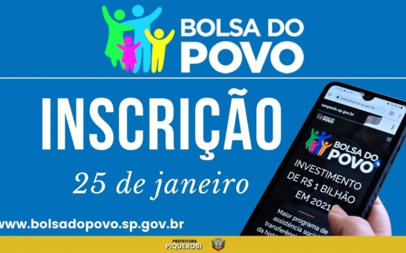 BOLSA DO POVO - 80 VAGAS